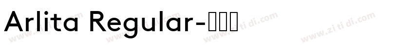 Arlita Regular字体转换